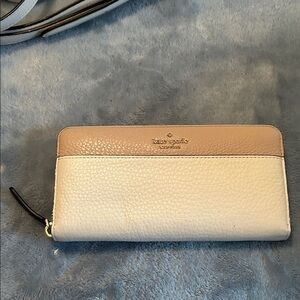 Kate Spade Tan and Cream Women's Wallet